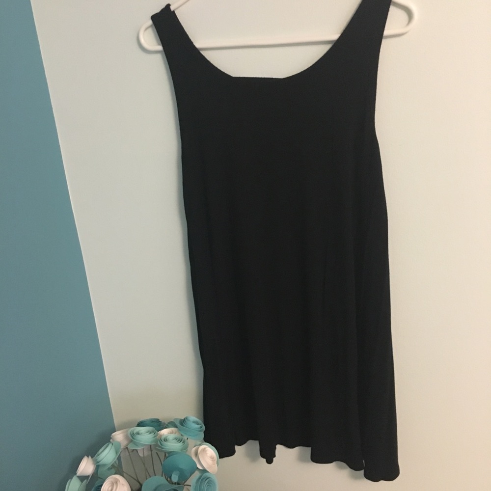 Jo & Co long black tank with ladder back medium